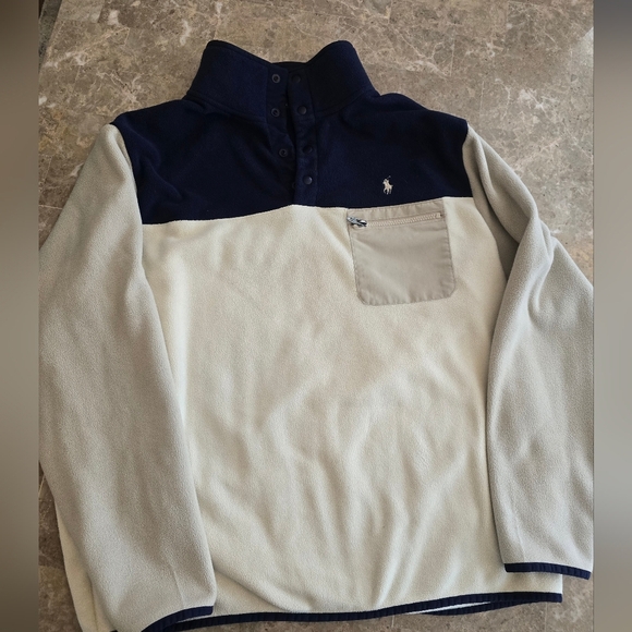 Mens Polo Ralph Lauren Colorblock Fleece Sz XL - Picture 2 of 6